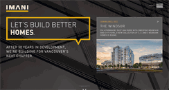 Desktop Screenshot of imanidevelopment.ca