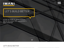 Tablet Screenshot of imanidevelopment.ca