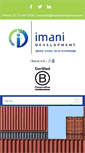 Mobile Screenshot of imanidevelopment.com