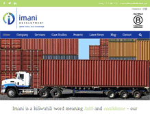 Tablet Screenshot of imanidevelopment.com